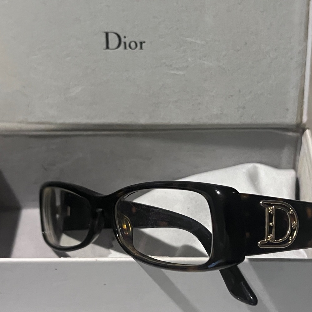 Elegant Vintage Dior reading Glasses with Gold Detailing